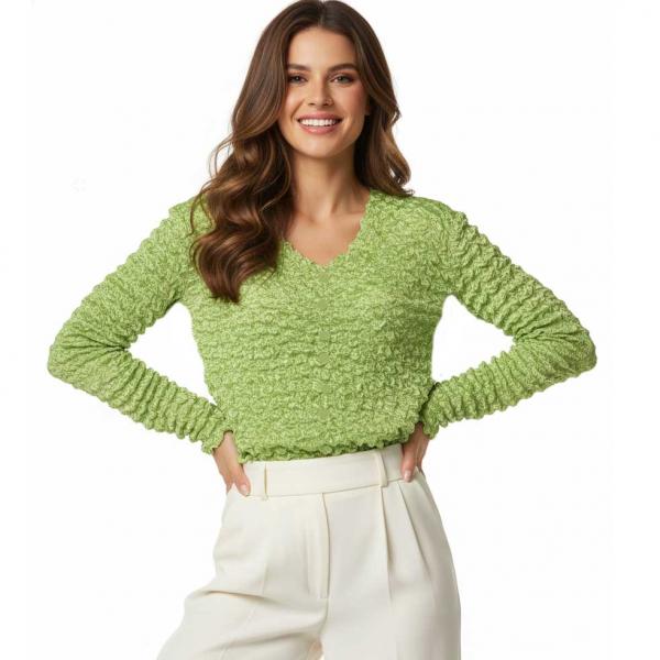 wholesale 505 -  Popcorn Style - Collarless Cardigans Mint - One Size Fits Most