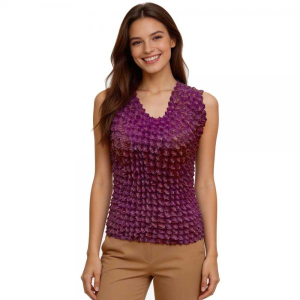 Wholesale 572 - Travel Popcorn - Sleeveless Eggplant  - One Size Fits Most