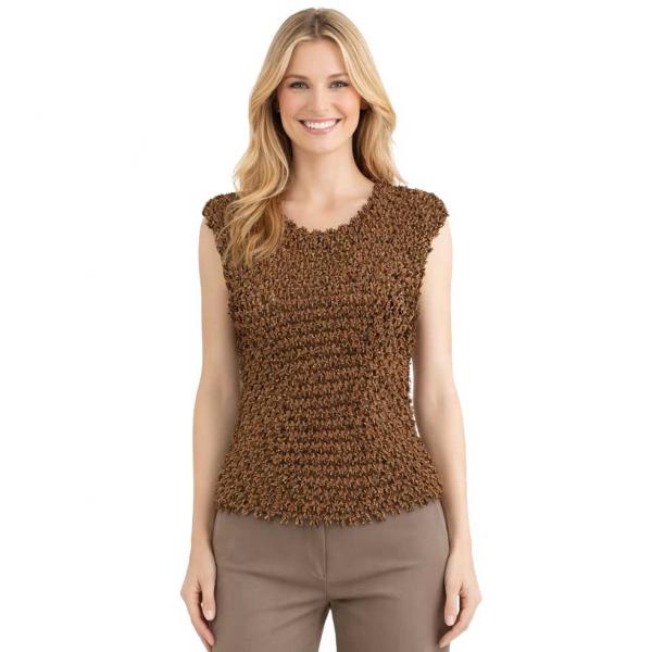Wholesale 572 - Travel Popcorn - Sleeveless Brown  - One Size Fits Most