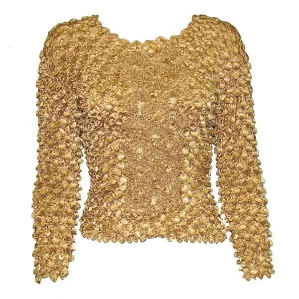 Wholesale 597 - Long Sleeve Coin Fishscale Tops Taupe Coin Fishscale - Long Sleeve - One Size Fits Most