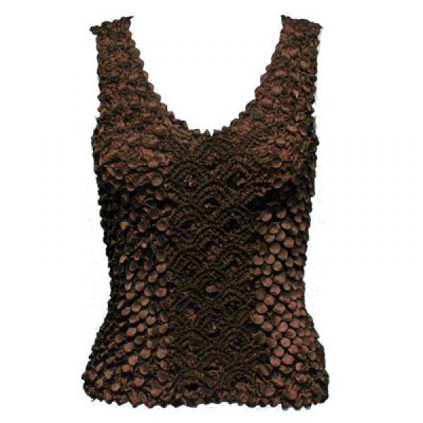 Wholesale 600 - Coin Fishscale - Tank Top Coffee - One Size Fits Most