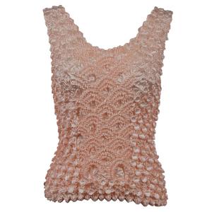 600 - Coin Fishscale - Tank Top Light Peach - One Size Fits Most