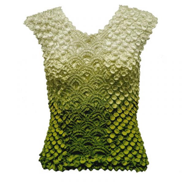 Wholesale 606 - Coin Fishscale - Sleeveless Variegated Olive - One Size Fits Most