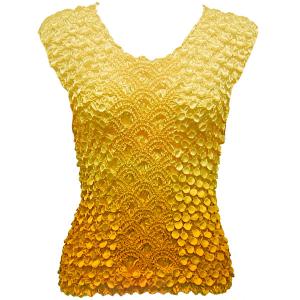 606 - Coin Fishscale - Sleeveless Variegated Yellow - One Size Fits Most