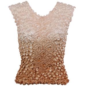 606 - Coin Fishscale - Sleeveless Variegated Taupe - One Size Fits Most