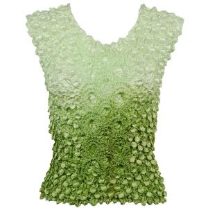 606 - Coin Fishscale - Sleeveless Variegated Leaf Green - One Size Fits Most