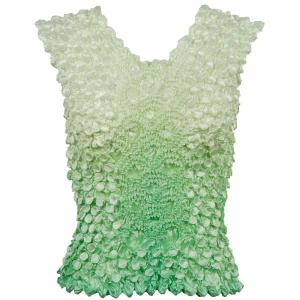606 - Coin Fishscale - Sleeveless Variegated Mint - One Size Fits Most