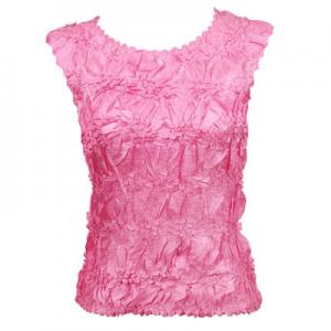 647 - Sleeveless Origami Tops Solid Bubblegum - One Size Fits Most