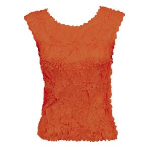 647 - Sleeveless Origami Tops Solid Paprika MB - One Size Fits Most