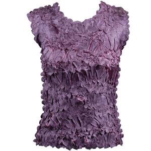 647 - Sleeveless Origami Tops Dark Lilac - Grape - One Size Fits Most