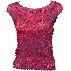 647 - Sleeveless Origami Tops Purple - Coral - One Size Fits Most