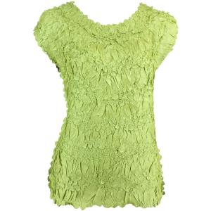 647 - Sleeveless Origami Tops Solid Green - One Size Fits Most