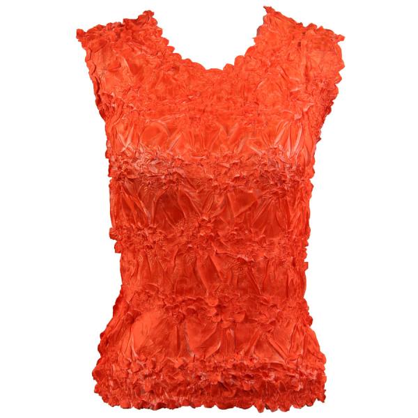 Wholesale 647 - Sleeveless Origami Tops Orange - Coral - One Size Fits Most