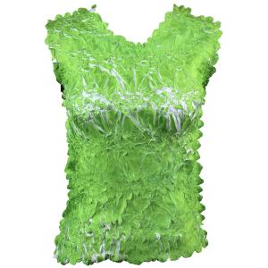 647 - Sleeveless Origami Tops Green Apple - White - One Size Fits Most