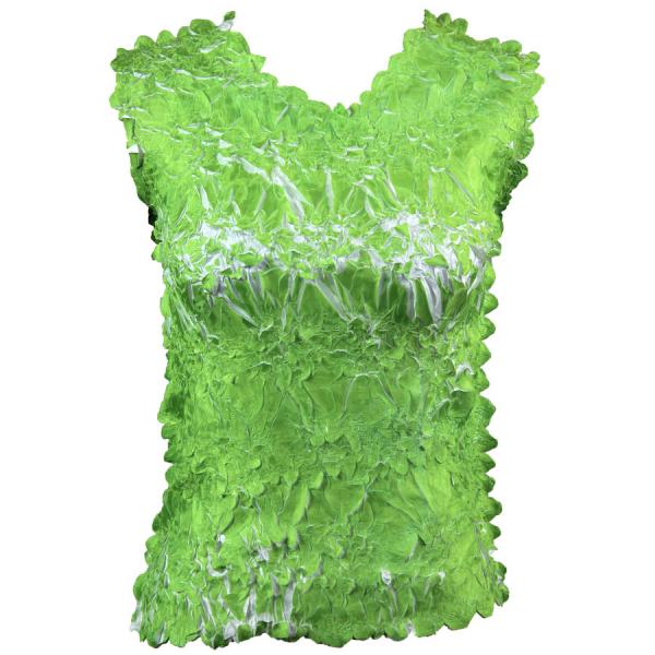 Wholesale 647 - Sleeveless Origami Tops Green Apple - White - One Size Fits Most