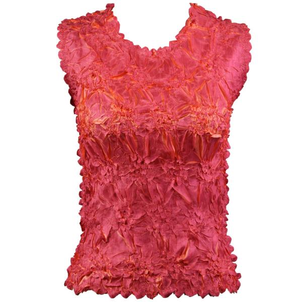 Wholesale 647 - Sleeveless Origami Tops Orchid - Coral - One Size Fits Most