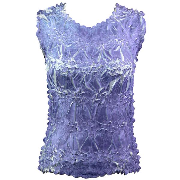 Wholesale 647 - Sleeveless Origami Tops Violet - White - One Size Fits Most