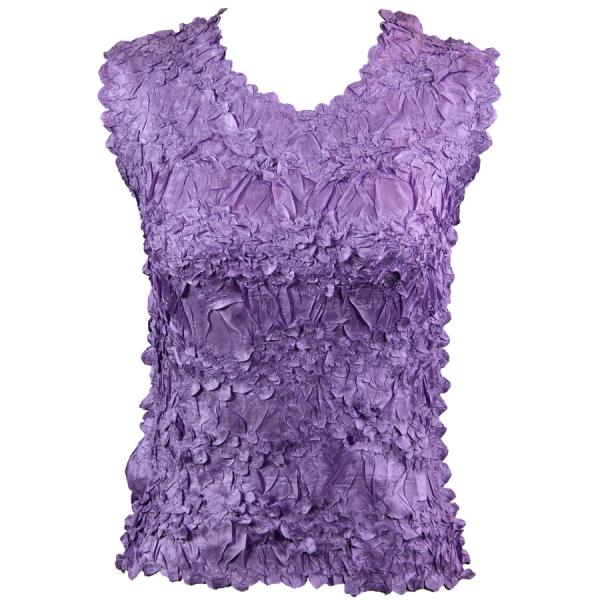 Wholesale 647 - Sleeveless Origami Tops Solid Light Orchid - One Size Fits Most