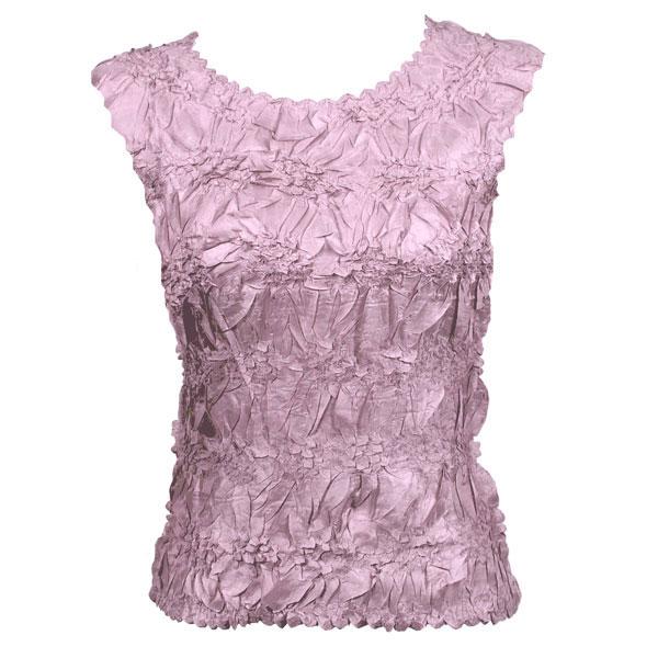 Wholesale 647 - Sleeveless Origami Tops Solid Lilac Pink - One Size Fits Most