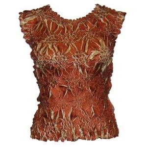 647 - Sleeveless Origami Tops Paprika - Sand - One Size Fits Most