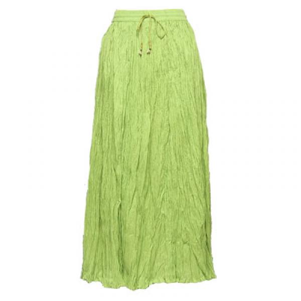 wholesale Skirts - Long Cotton Broomstick with Pocket 503 Solid Spring Green - 