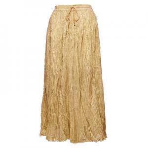 Skirts - Long Cotton Broomstick with Pocket 503 Solid Sand - 