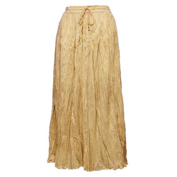 wholesale Skirts - Long Cotton Broomstick with Pocket 503 Solid Sand - 
