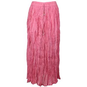 Skirts - Long Cotton Broomstick with Pocket 503 Solid Pink - 