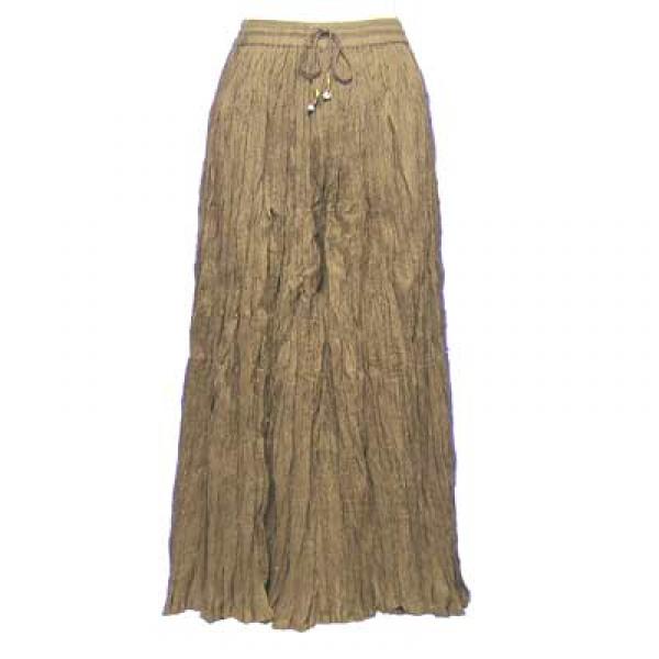 wholesale Skirts - Long Cotton Broomstick with Pocket 503 Solid Cocoa - 