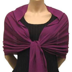 Wholesale 679 - Georgette Wraps Solid Raspberry - 