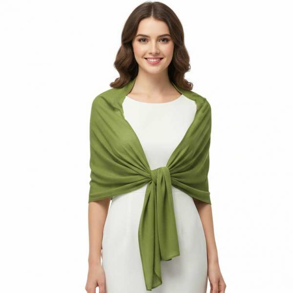 wholesale 679 - Georgette Wraps Solid Green - 