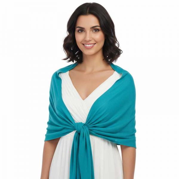 wholesale 679 - Georgette Wraps Solid Aqua - 