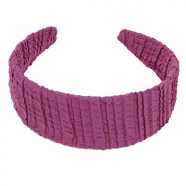 wholesale 649 - Fabric Covered Headbands  HB-SR - Raspberry<br>
Crushed Georgette Headband MB - 