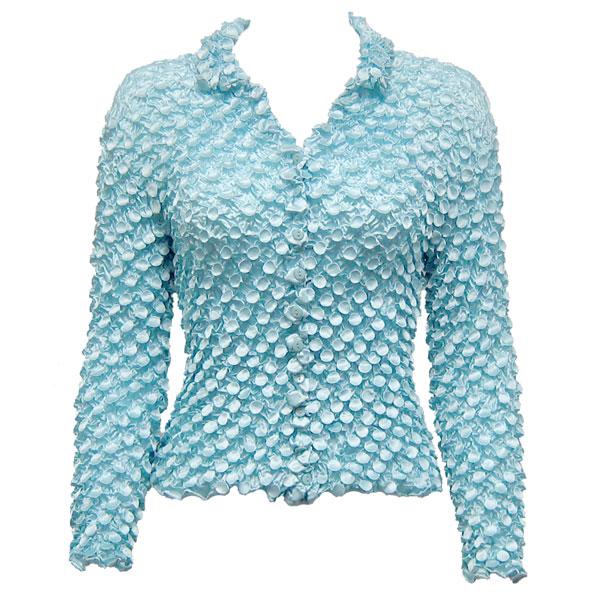 Wholesale 691 - Coin Style - Cardigan Sky Blue - One Size Fits Most