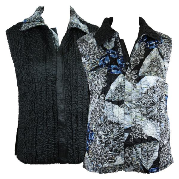 4537 - Quilted Reversible Vests  14012 - Abstract Multi<br>Quilted Reversible Vest  - S-L