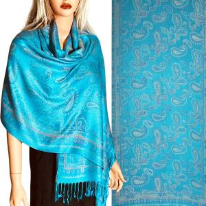 Wholesale  Paisley - Turquoise
Pashmina Style Shawl - 