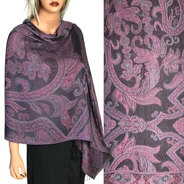 773 - Pashmina Style Shawls Paisley Purples - Turquoise
Pashmina Style Shawl - 
