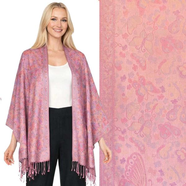 wholesale 773/T - Pashmina Style Shawls Butterfles - 05 - 