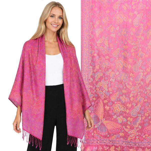 wholesale 773/T - Pashmina Style Shawls Butterfles - 03 - 