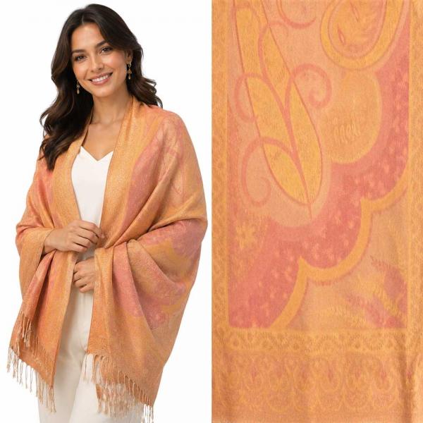 wholesale 773/T - Pashmina Style Shawls Big Paisley - 07 - 26