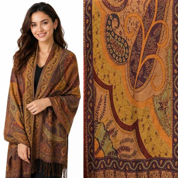 wholesale 773/T - Pashmina Style Shawls Big Paisley - 17 - 26