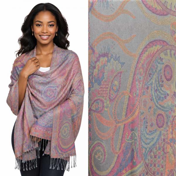 wholesale 773/T - Pashmina Style Shawls Abstract Paisley - 19
 - 26