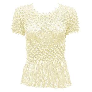 792 - Pineapple Spike - Short Sleeve Ivory - One Size Fits Most