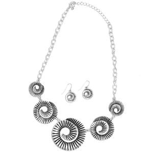 Fashion Necklace & Earring Sets 794 1106 - Silver - 