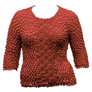Queen - Coin Fishscale - Three Quarter Sleeve Paprika - Queen Size Fits (XL-2X)