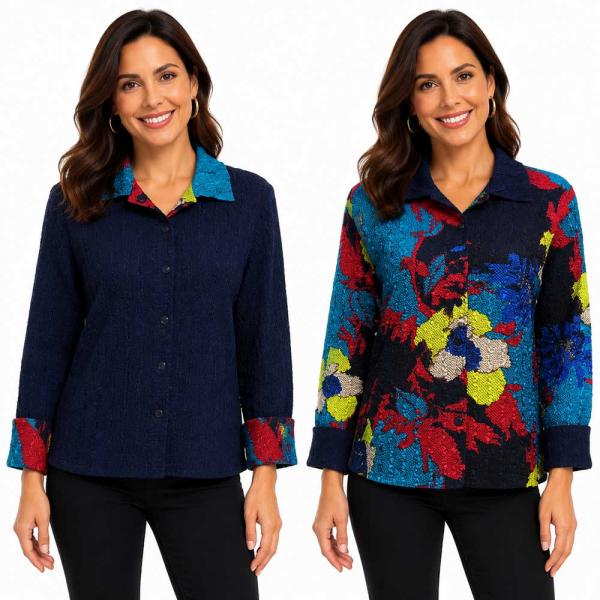 wholesale 9989 - Reversible Magic Crush Jackets #234<BR>
Cukoo Blue  - M-L