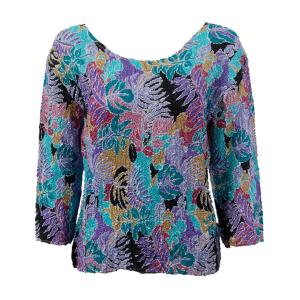 837 - Ultra Light Crush Three Quarter Sleeve Tops Tropical Breeze - One Size Fits Most