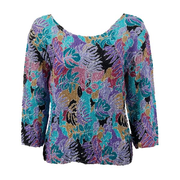 wholesale 837 - Ultra Light Crush Three Quarter Sleeve Tops Tropical Breeze - One Size Fits Most