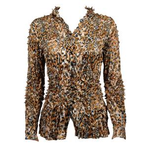 929 - Pineapple Spike Cardigan Leopard - One Size Fits Most