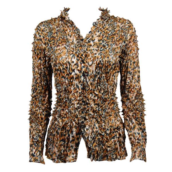 Wholesale 929 - Pineapple Spike Cardigan Leopard - One Size Fits Most